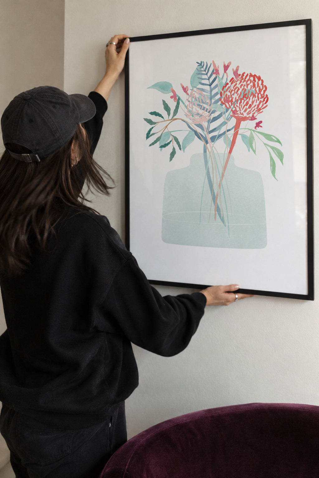 Flower bouquet No.2 - Framed poster detail