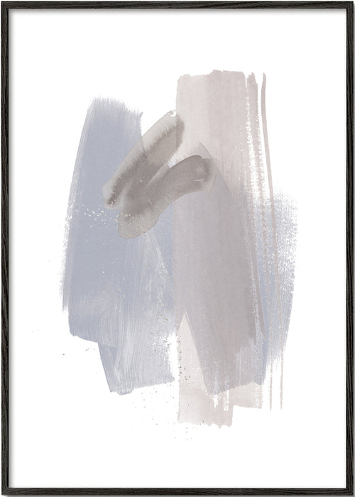 Abstract kunst pastel penseelstreken verticaal