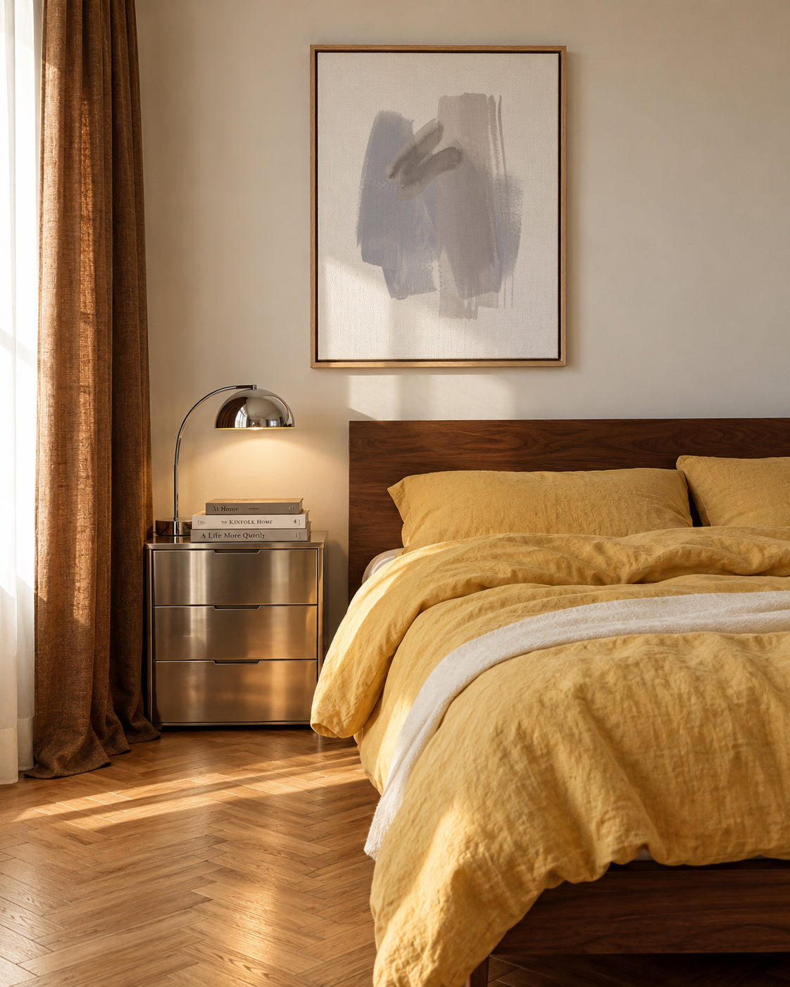 Stroke Venedig - Framed canvas in an interior