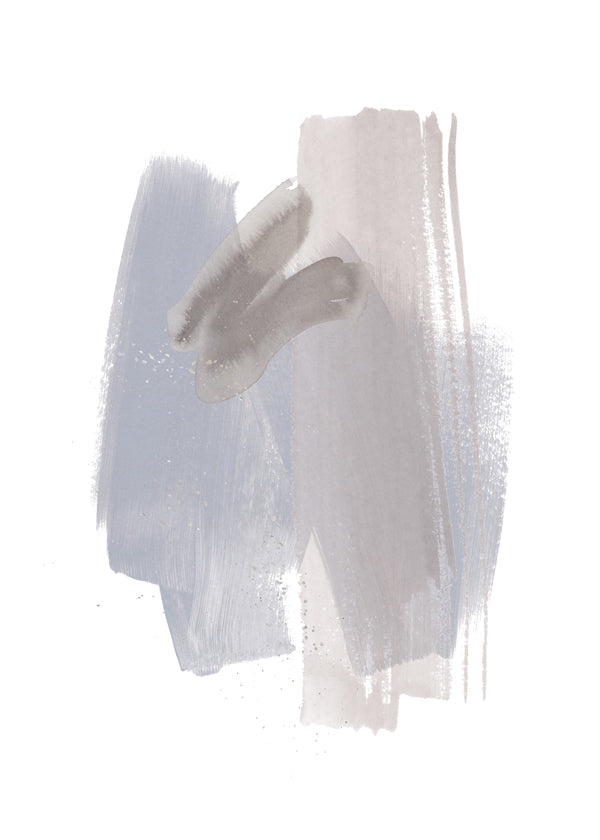 Abstract kunst pastel penseelstreken verticaal