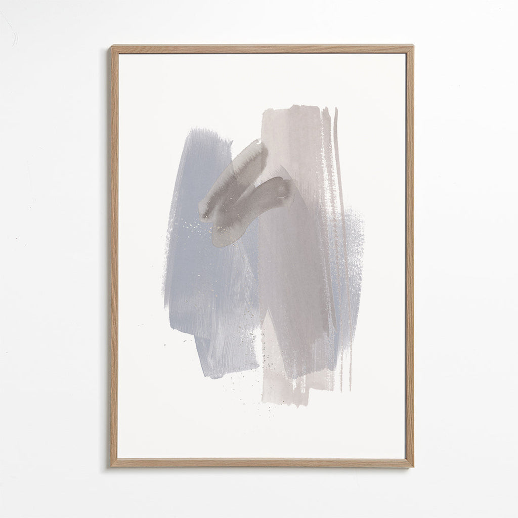 Abstract kunst pastel penseelstreken verticaal