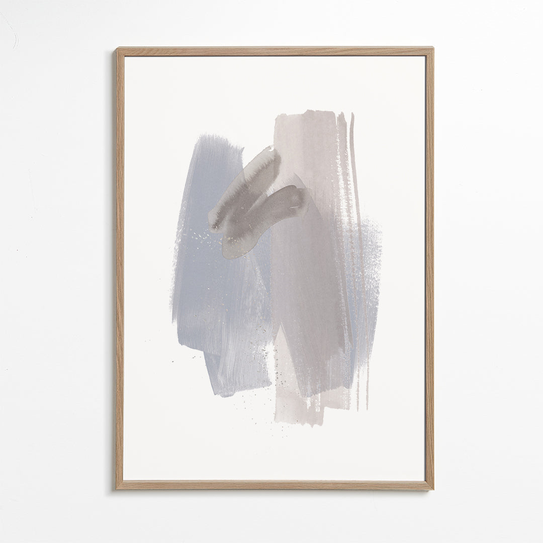 Abstract kunst pastel penseelstreken verticaal