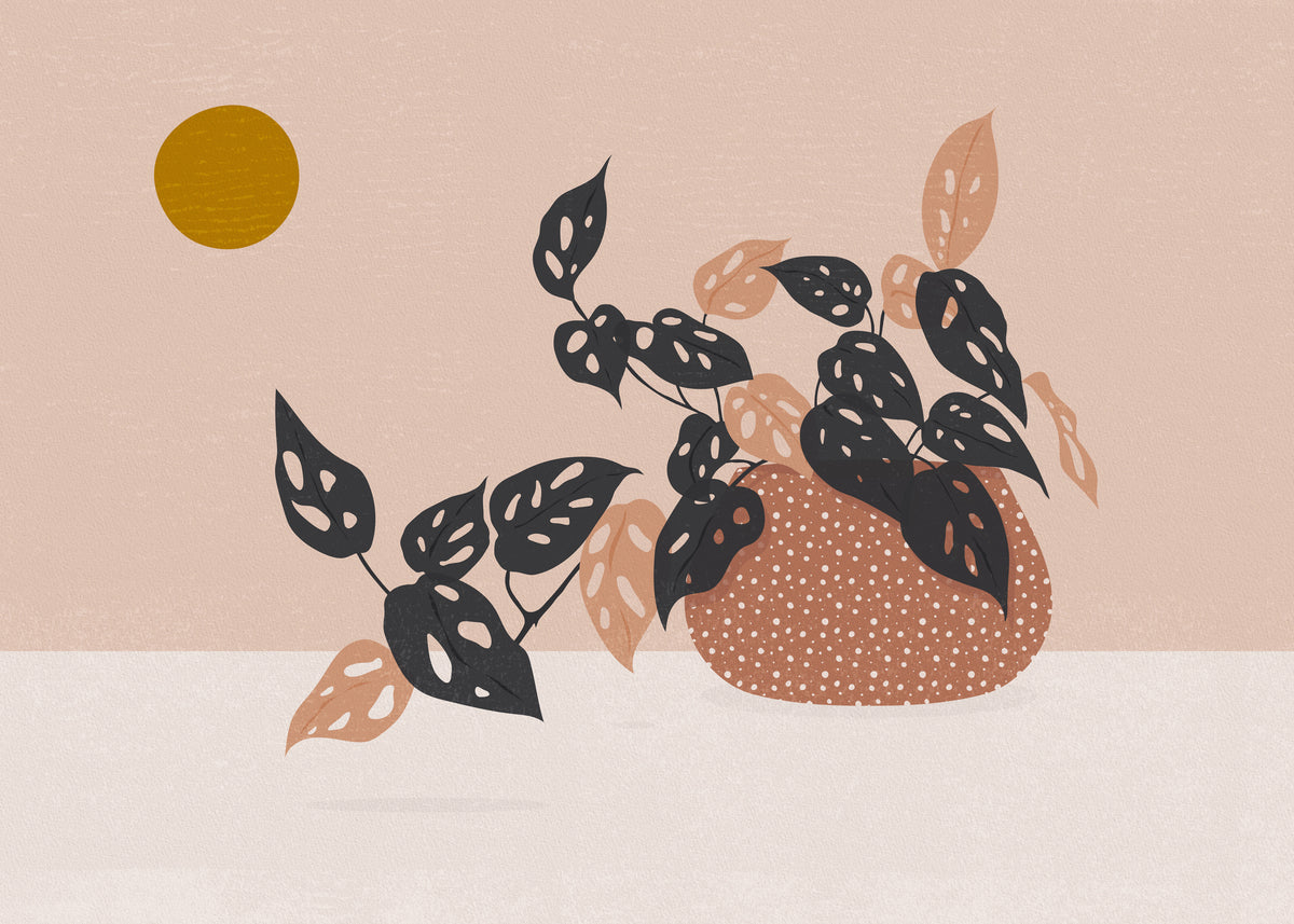 Monkey Mask Plant - Unframed art print