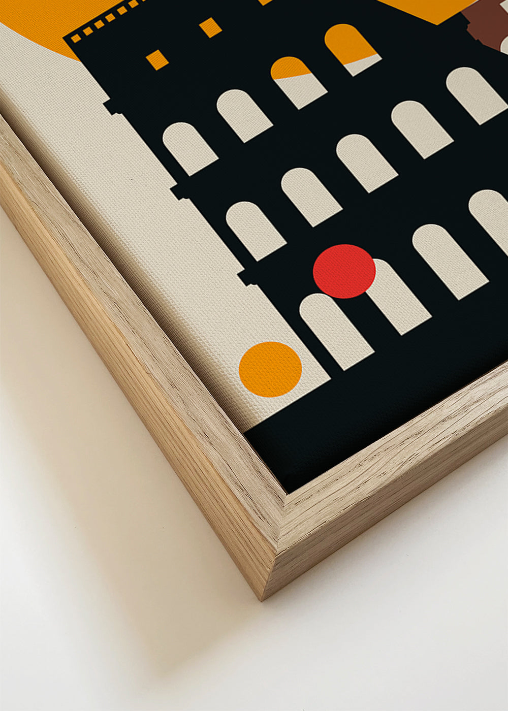 Reisposter Rome 73, Colosseum grafisch retro