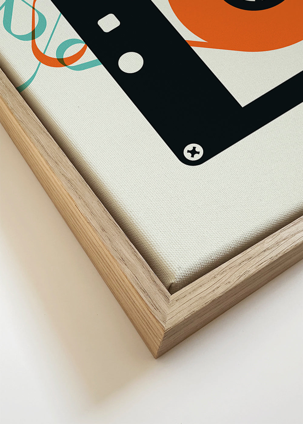 Vintage poster Mixtape cassette illustratie