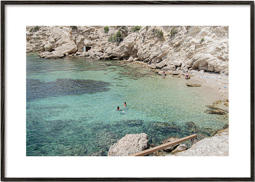 Landschap kunst: baai met turkooizen water