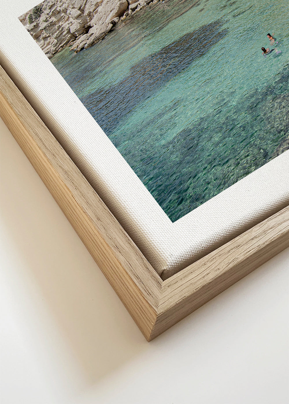 Landschap kunst: baai met turkooizen water