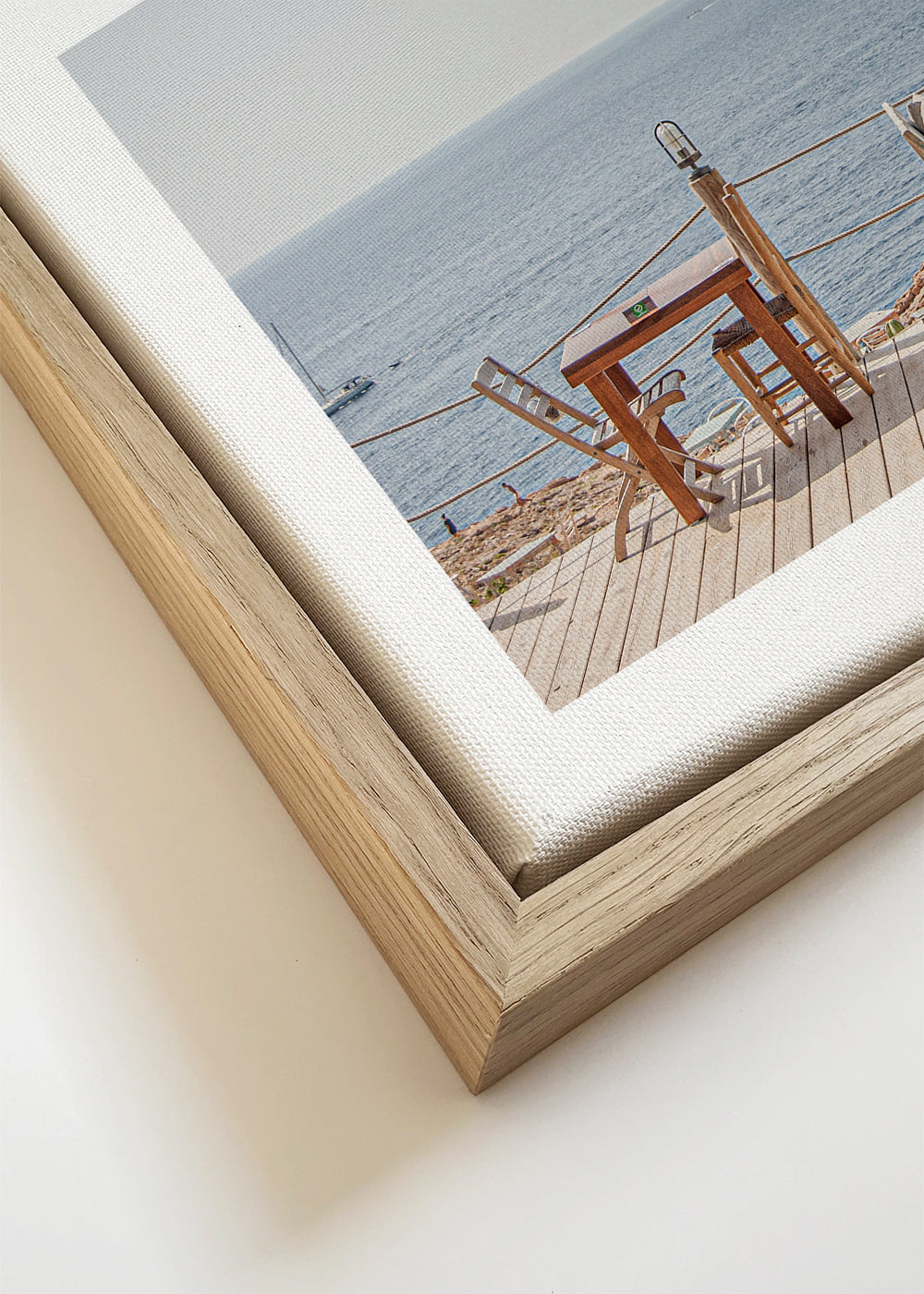 Landschap kunst: terras aan zee