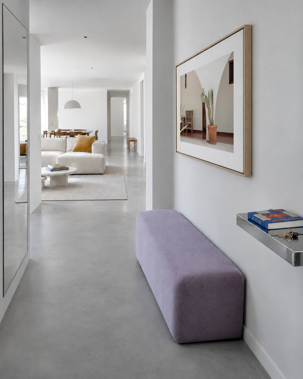 Ibiza IX - Framed canvas in an interior