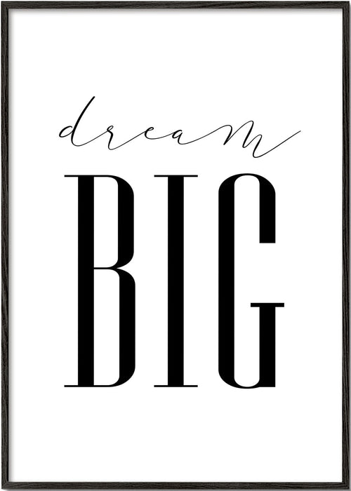Minimalistische typografische print met krachtige tekst