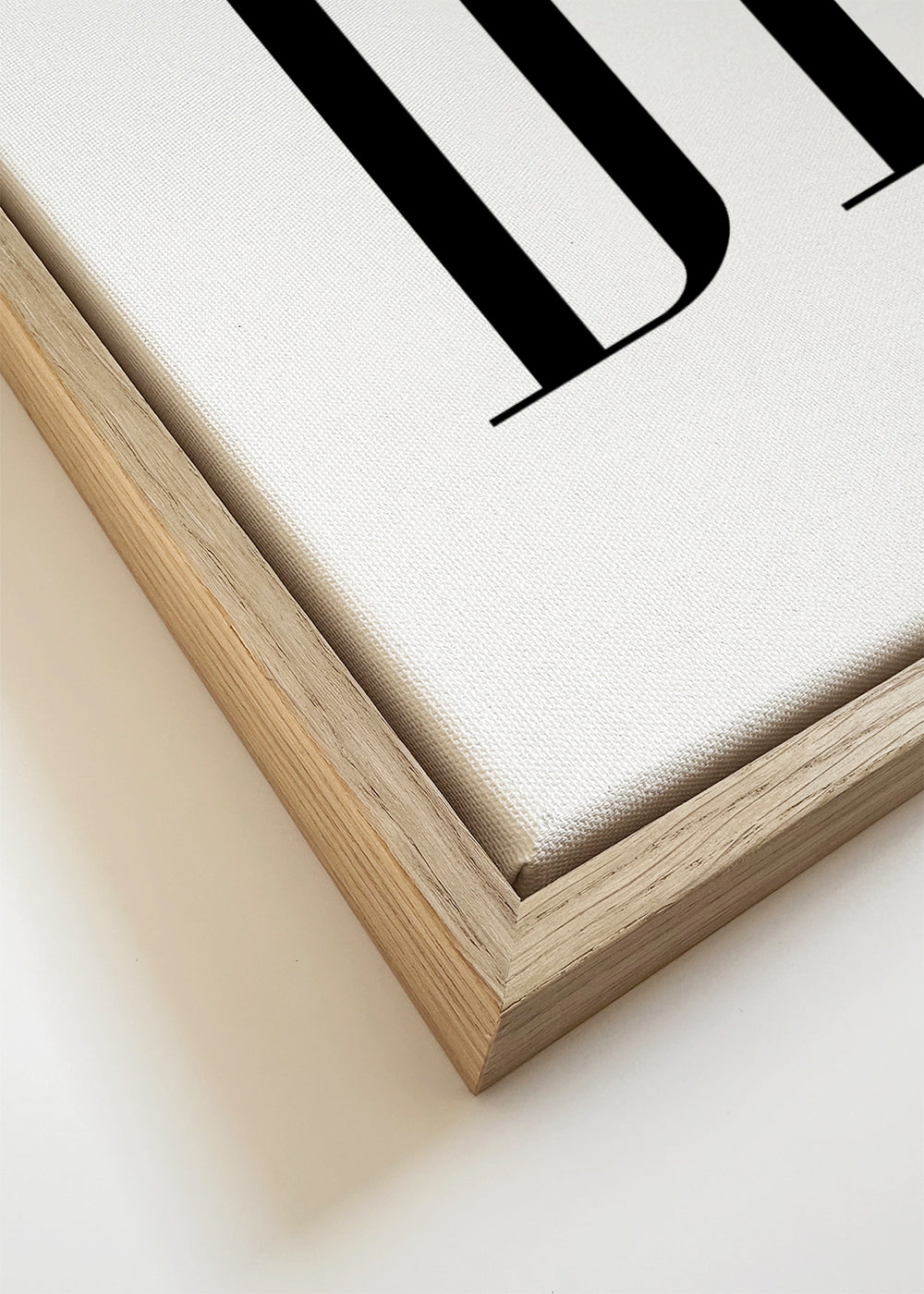 Minimalistische typografische print met krachtige tekst