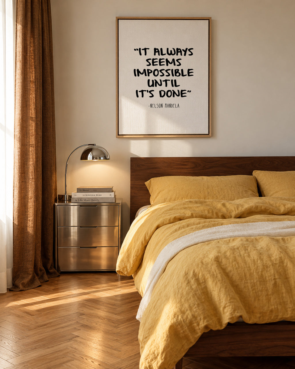 Mandela - Framed canvas in an interior