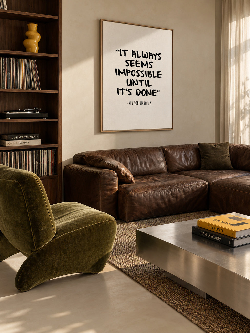 Mandela - Framed canvas in an interior