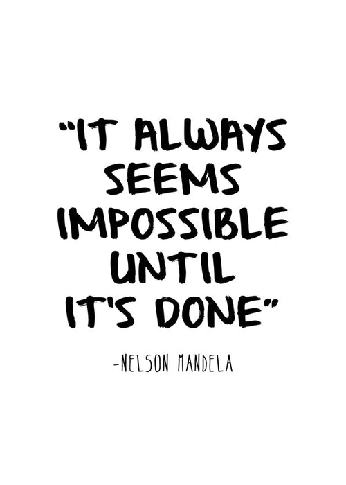 Minimalistische quote poster