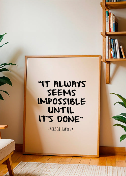 Minimalistische quote poster