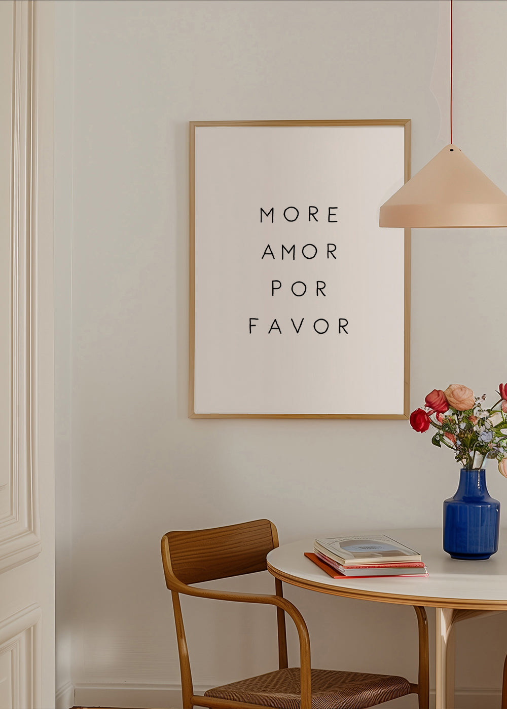 Zwart-wit poster met gecentreerde typografische tekst