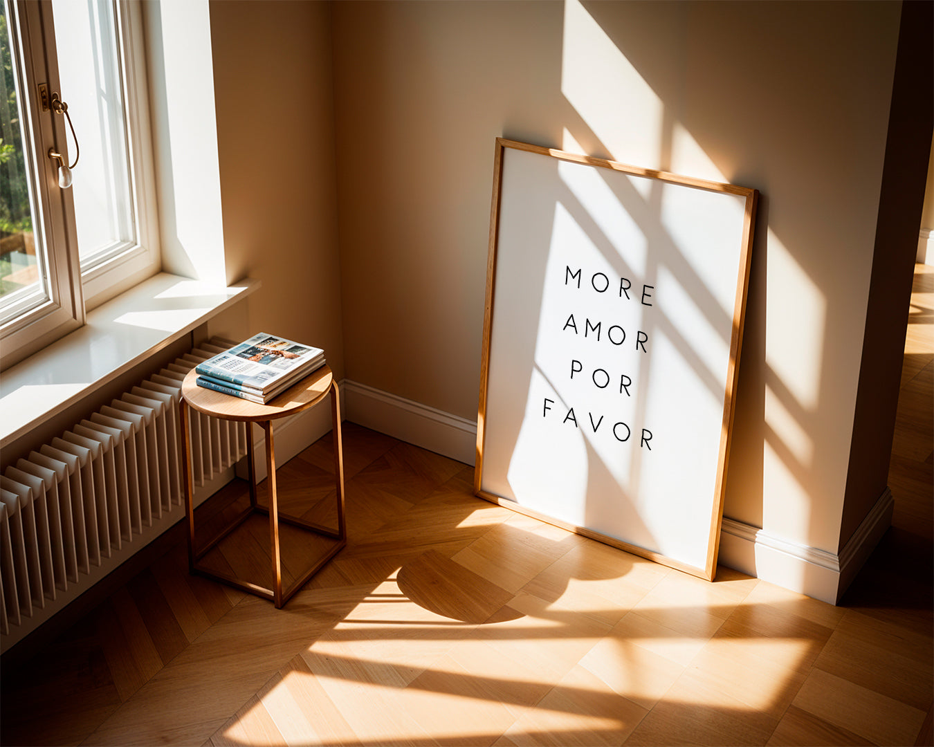 Zwart-wit poster met gecentreerde typografische tekst