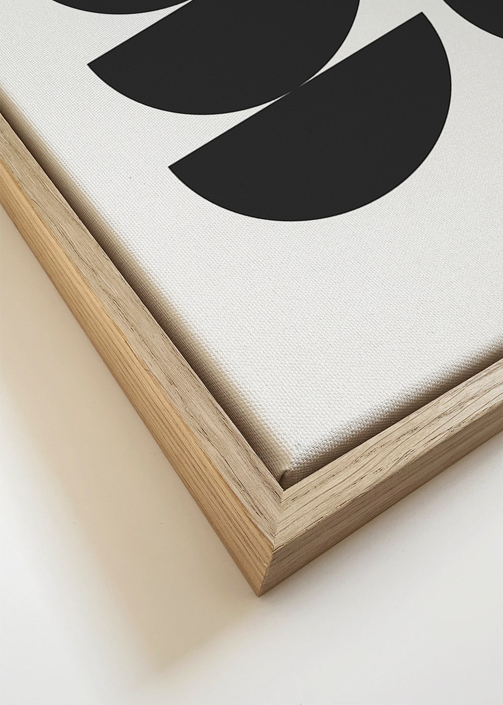 Geometrische poster minimal met cirkels en halve cirkels