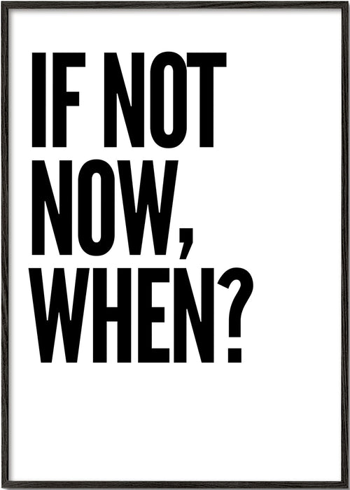 Minimalistische typografische poster met krachtige tekst