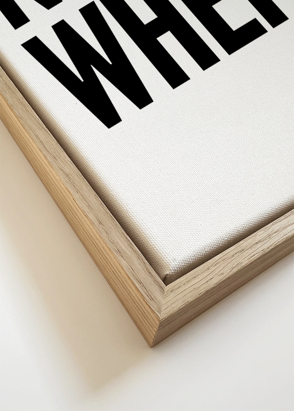 Minimalistische typografische poster met krachtige tekst