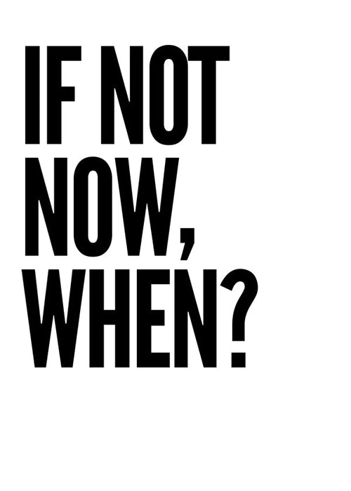 Minimalistische typografische poster met krachtige tekst