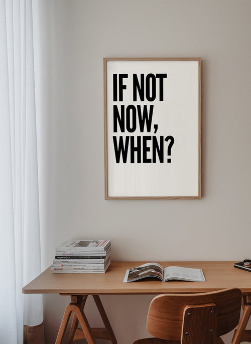 Minimalistische typografische poster met krachtige tekst