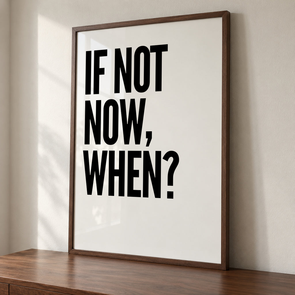 When? - Framed poster detail