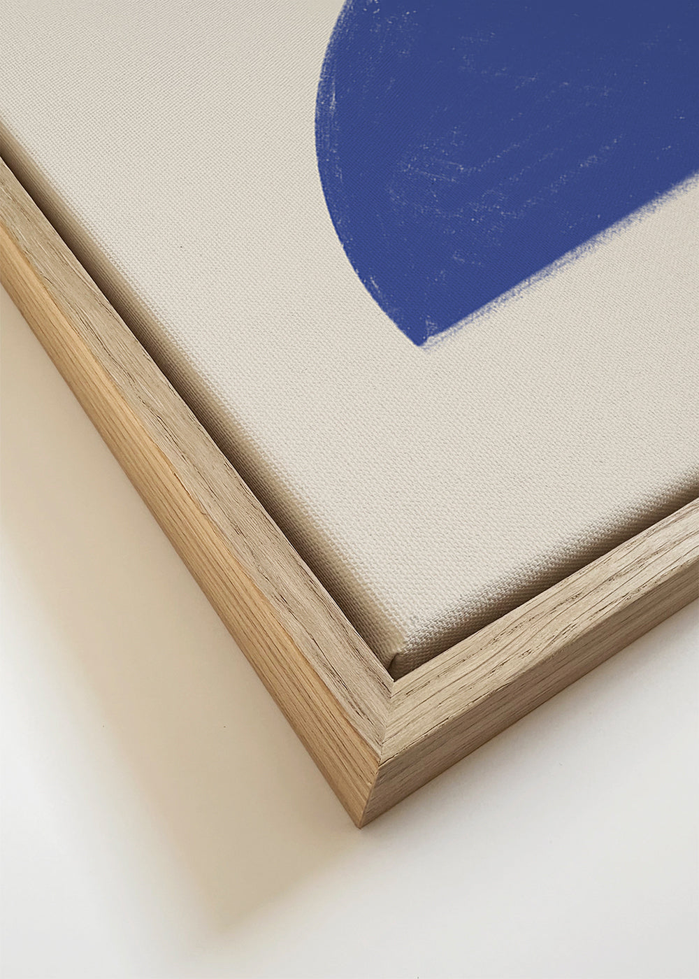 Geometrische poster blauw minimal halve cirkels