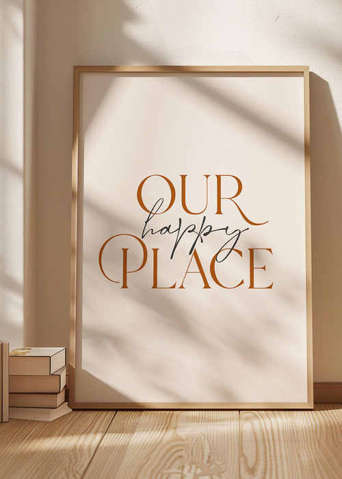 Minimalistische typografische print