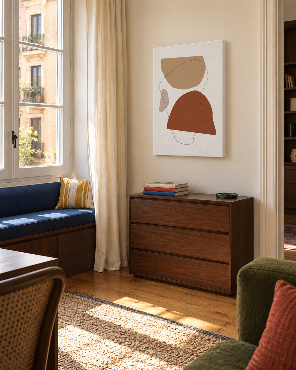 Rendez Vous - Unframed canvas in an interior
