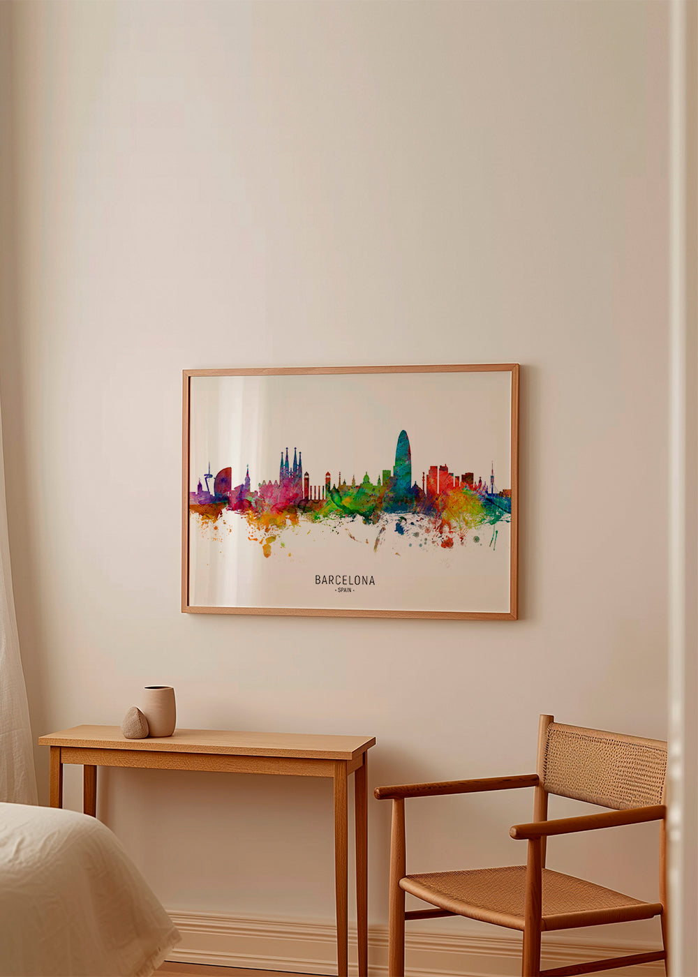 Barcelona Skyline multicolor