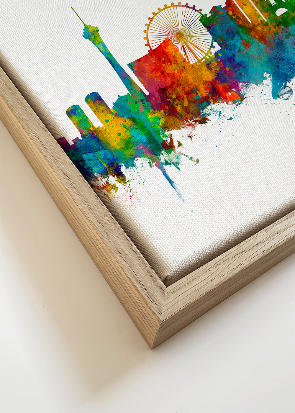 Las Vegas skyline aquarel stadsprint
