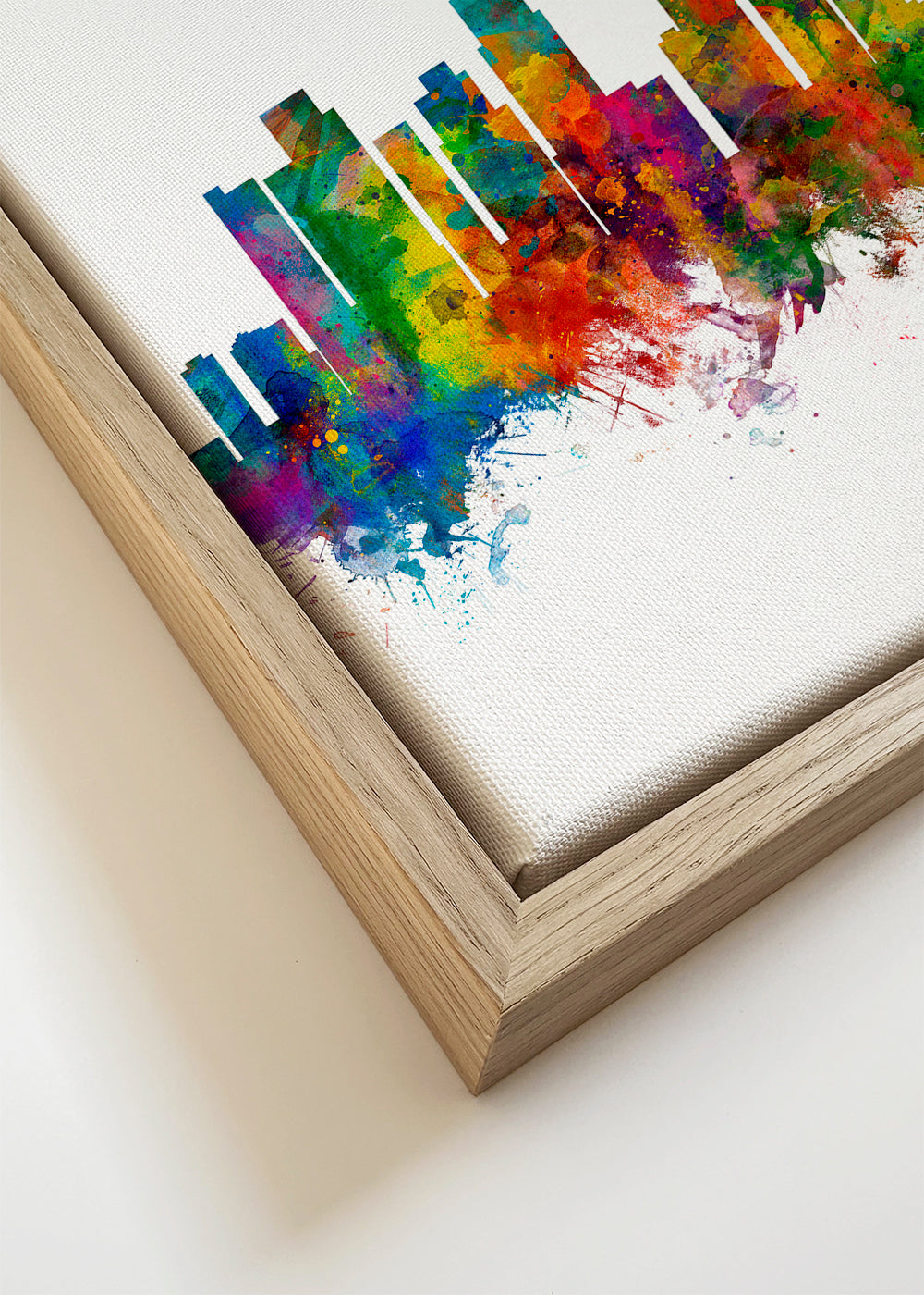 Reisposter: Los Angeles skyline multicolor