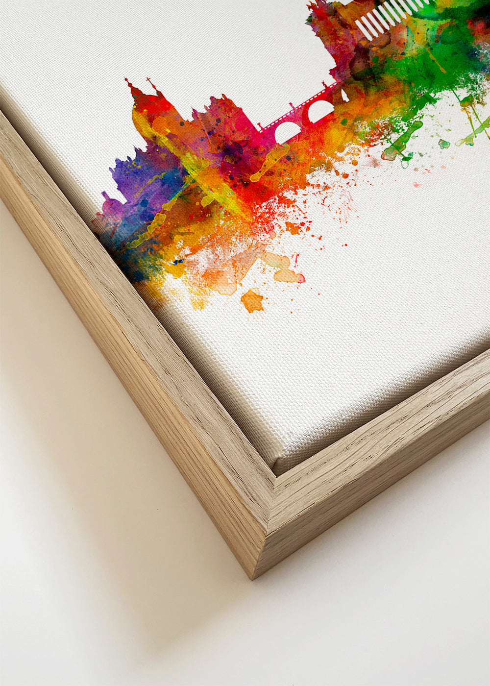 Reisposter: Rome skyline aquarel