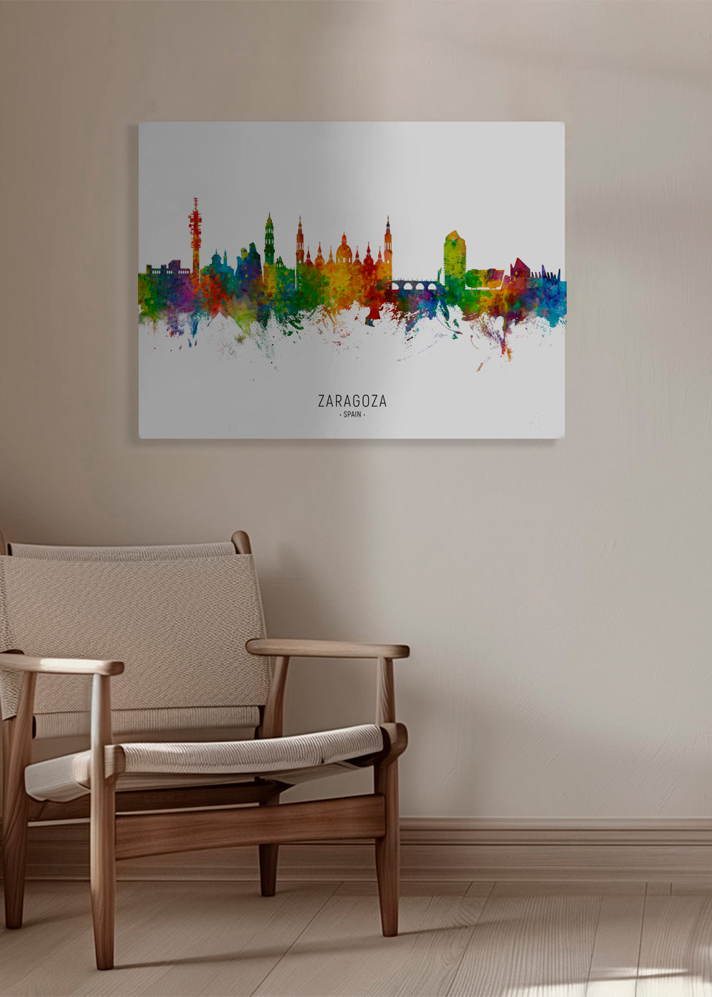 Zaragoza Skyline multicolor