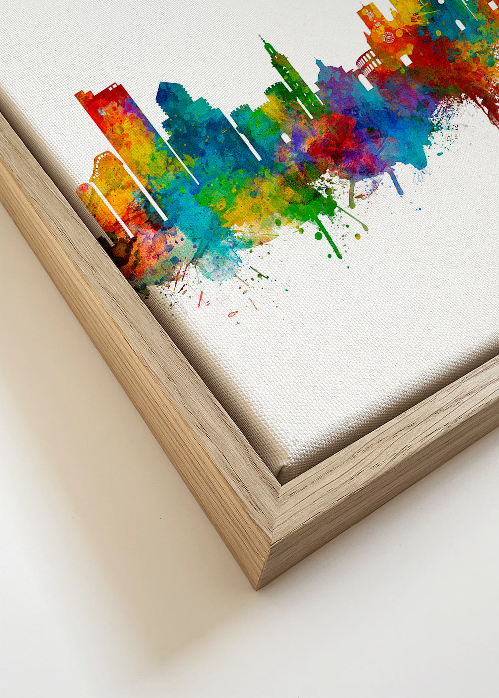 Reisposter Valencia skyline aquarel