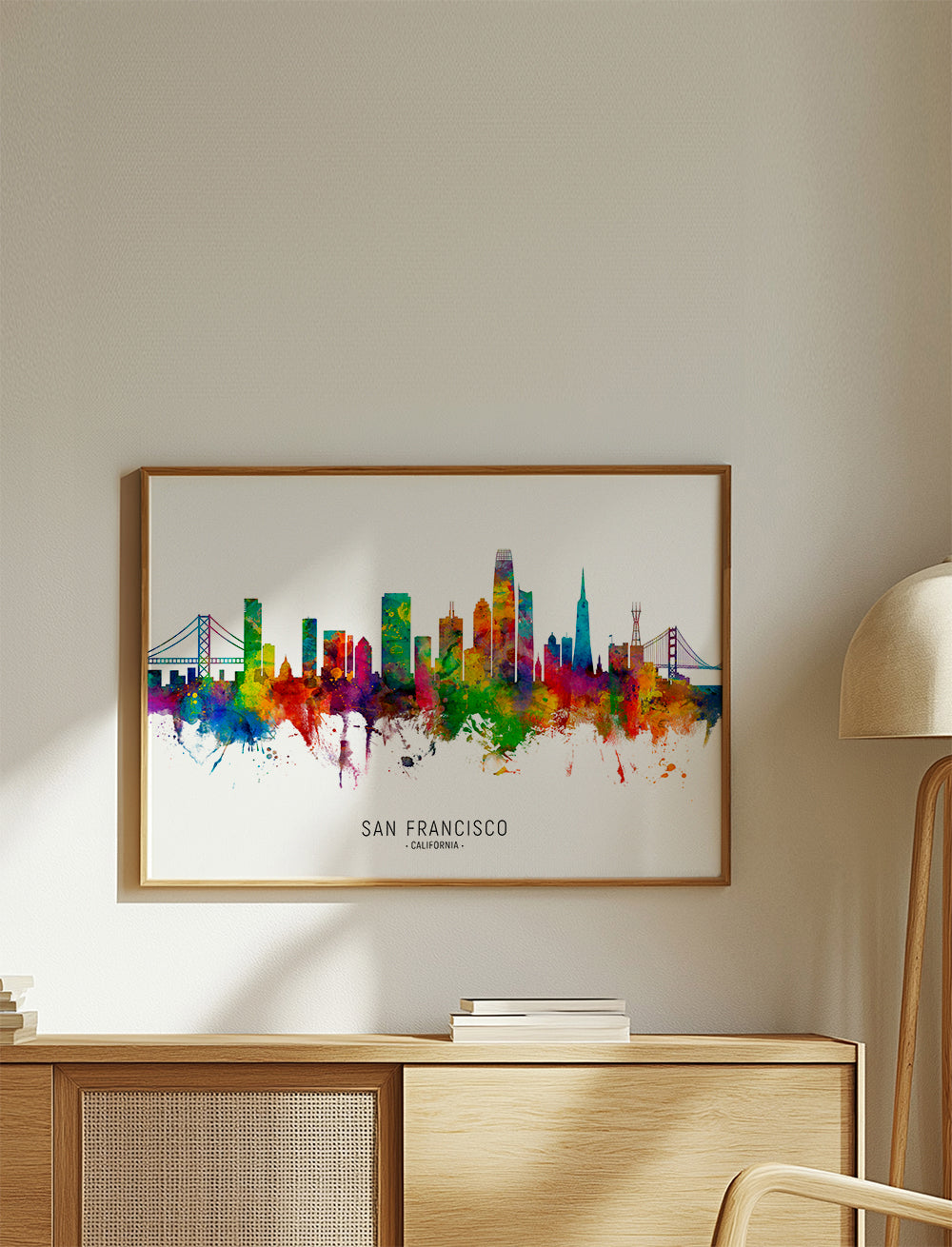 San Francisco skyline multicoloré