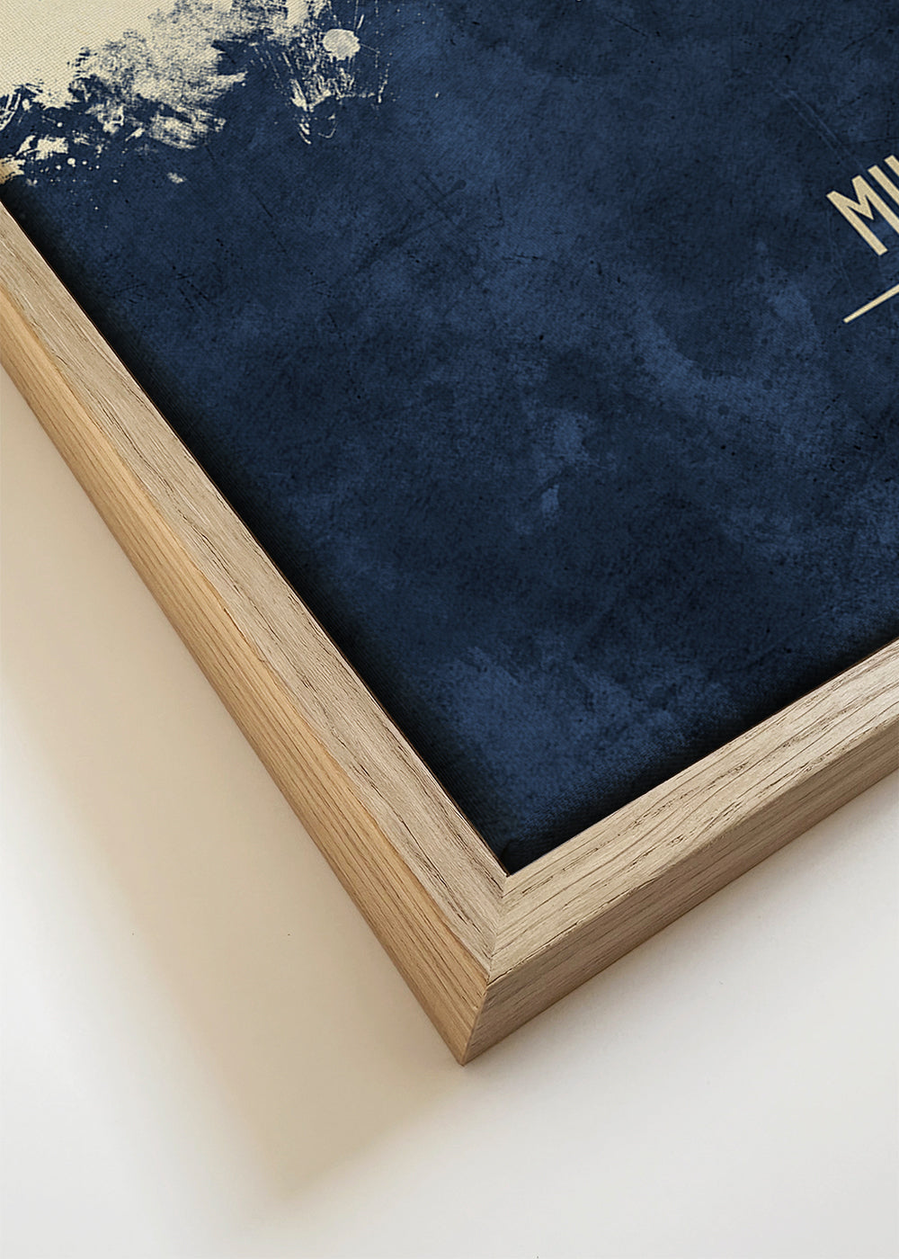 Reisposter Milaan in blauw