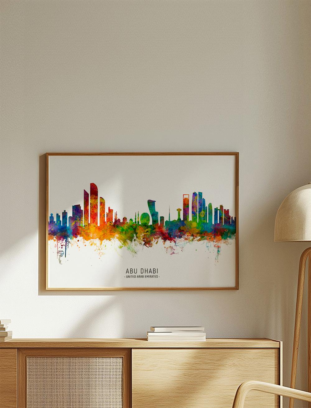 Abu Dhabi Skyline multicolor