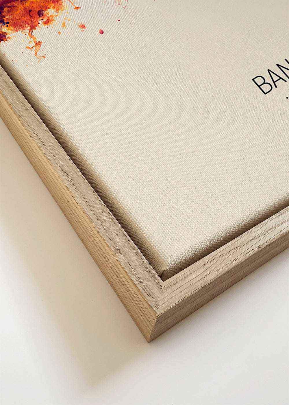 Reisposter Bangkok skyline aquarel beige
