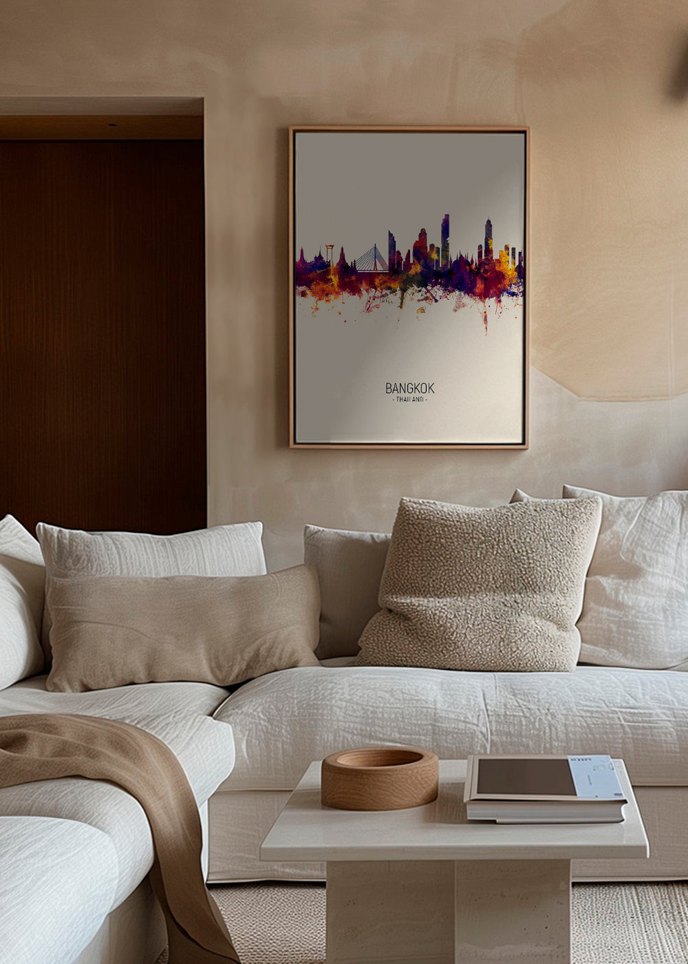 Bangkok Skyline beige