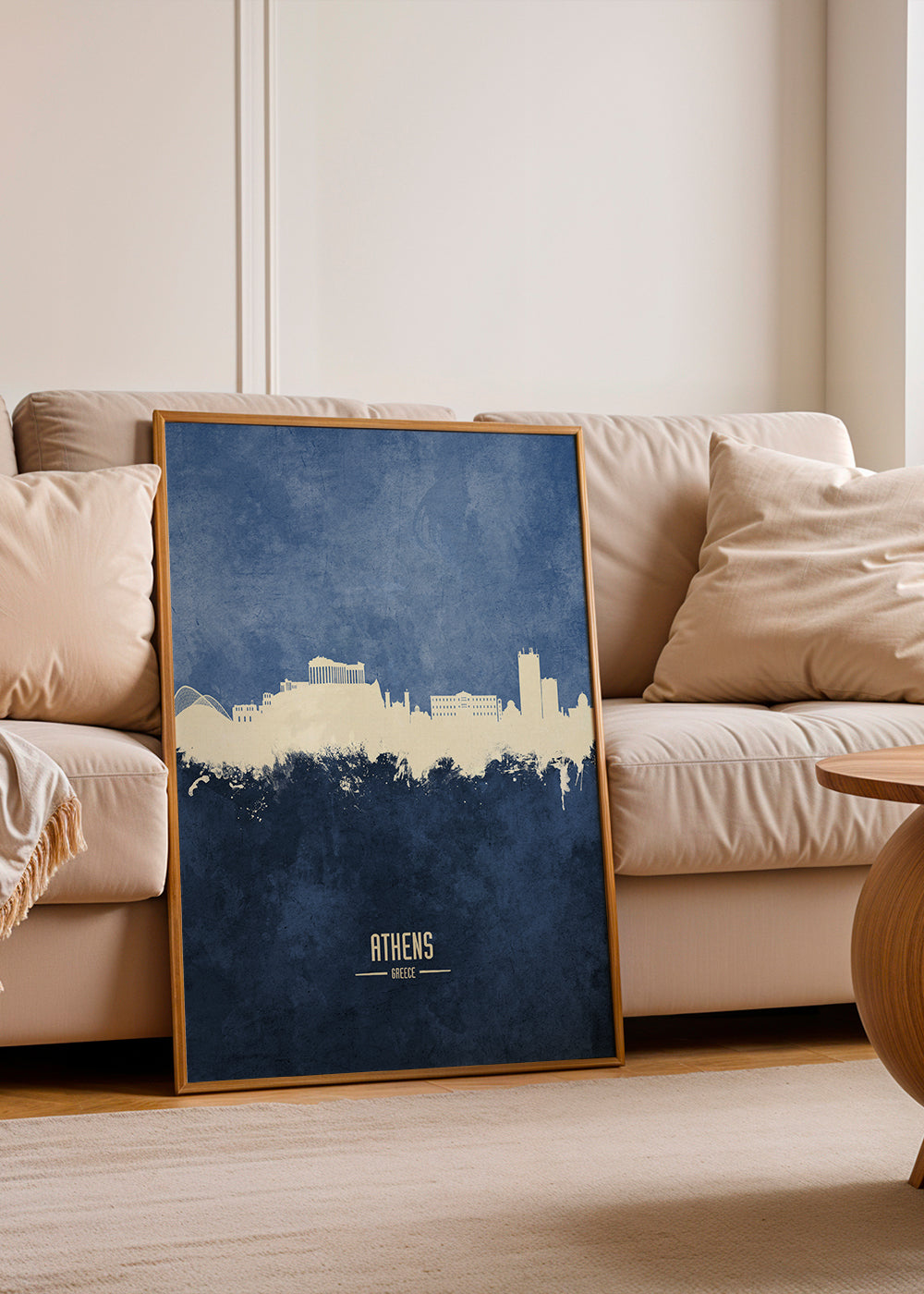 Athens Skyline azul