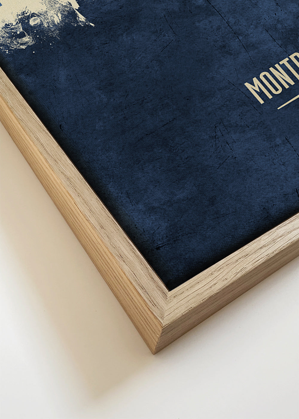 Reisposter: Montpellier skyline in blauw