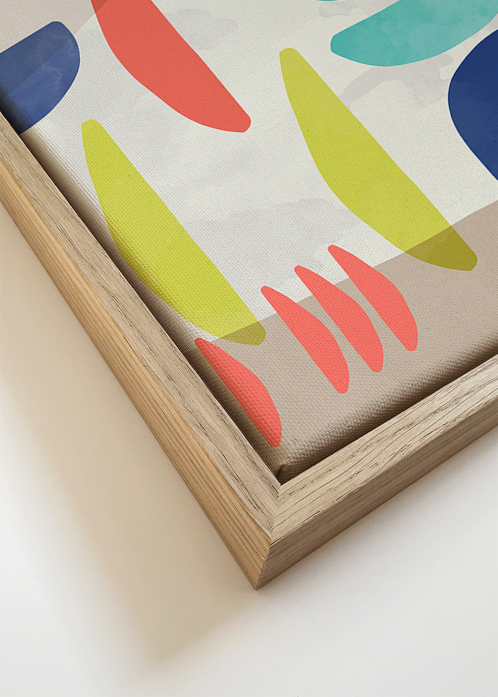 Abstract kunst met organische vormen