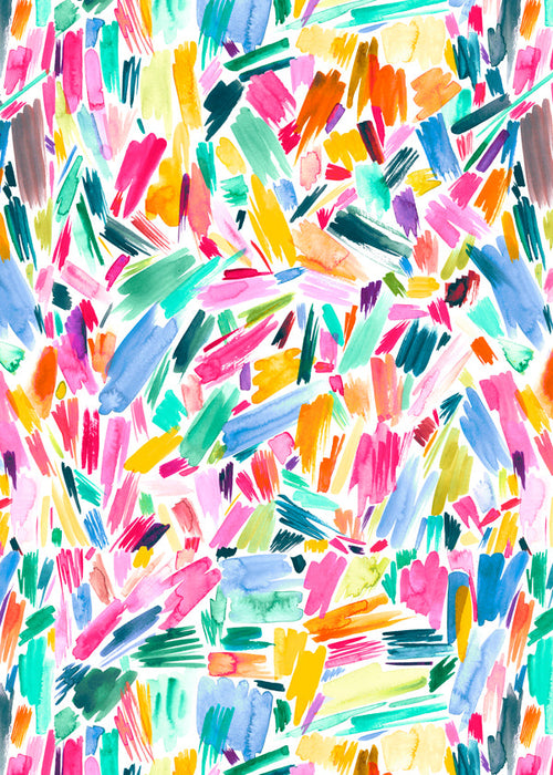 Abstract kunst levendige aquarel penseelstreken