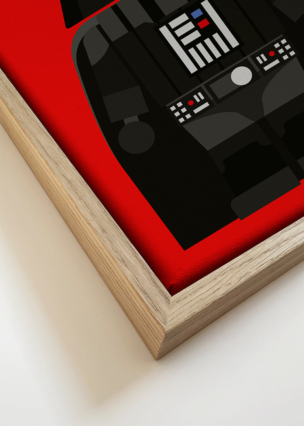 Kinderposter Darth Vader op rode achtergrond