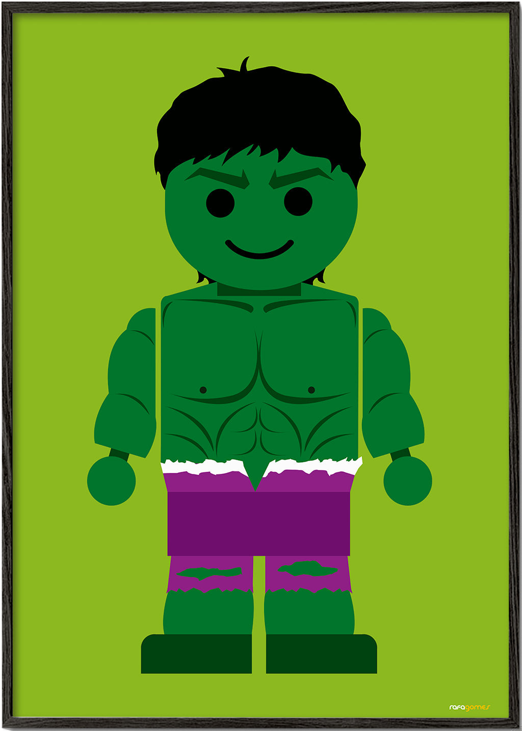 Kinderposter Hulk speelgoed