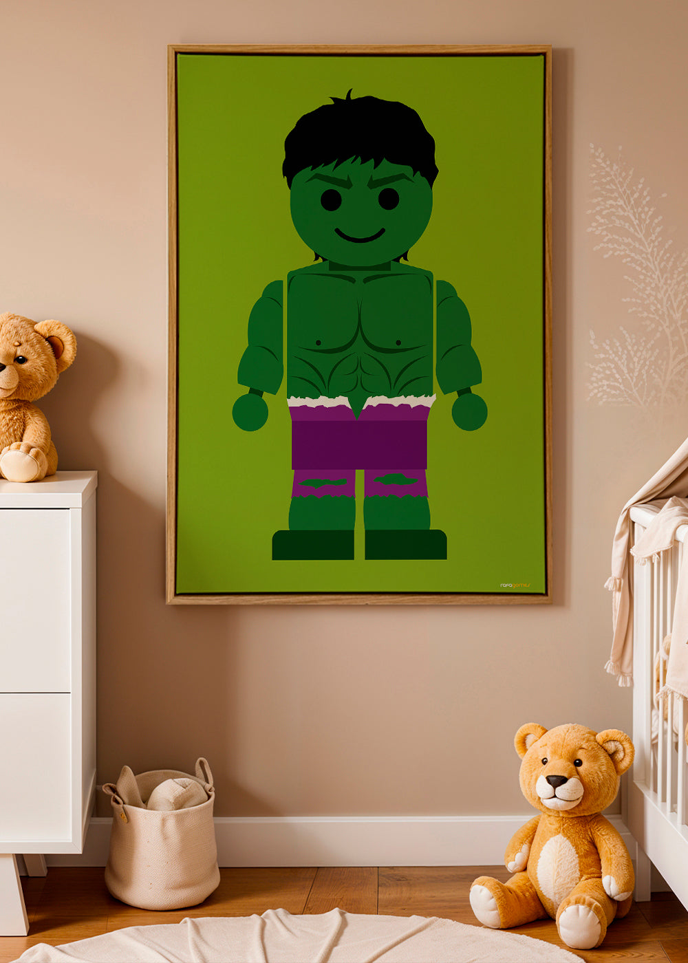 Kinderposter Hulk speelgoed