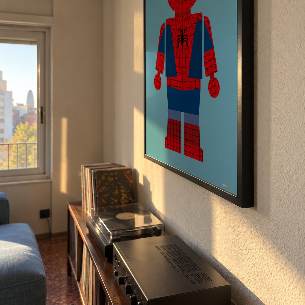 Toy Spiderman - Framed poster detail