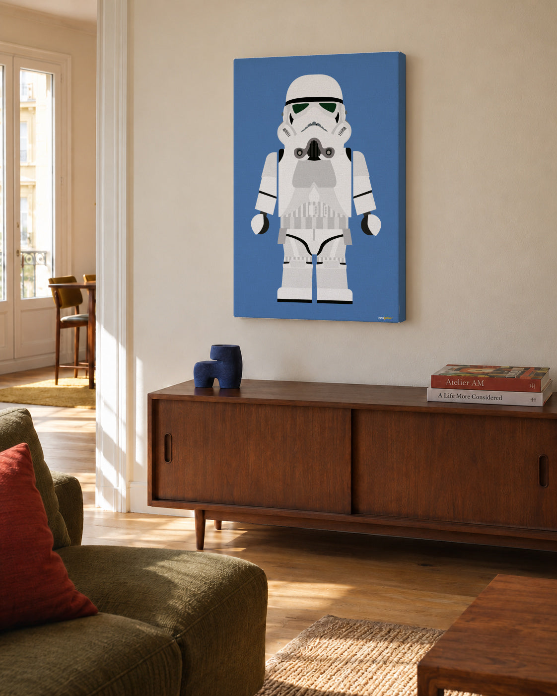 Toy Stormtrooper - Unframed canvas in an interior